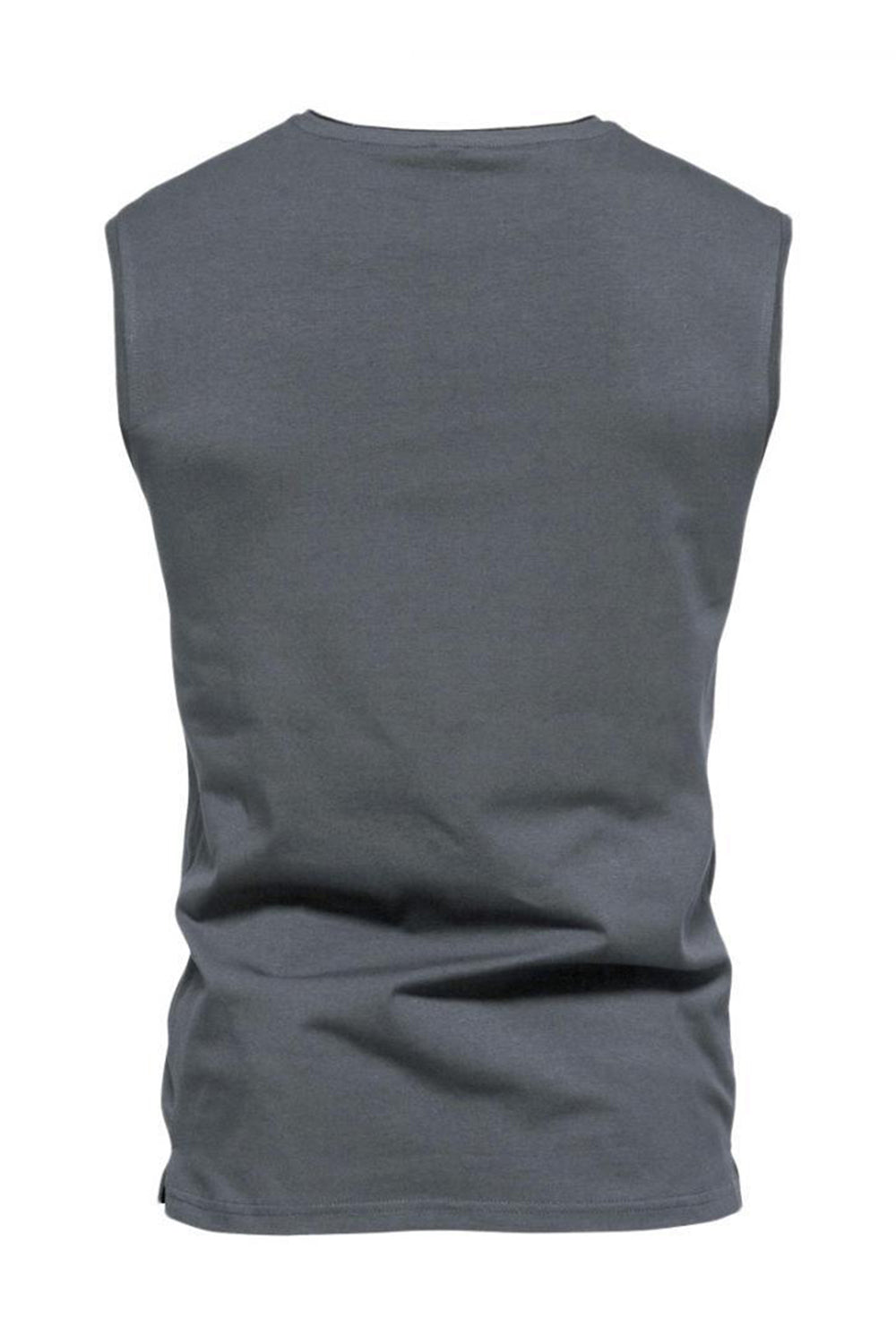 Camiseta Negro Sin Mangas Cuello en V
