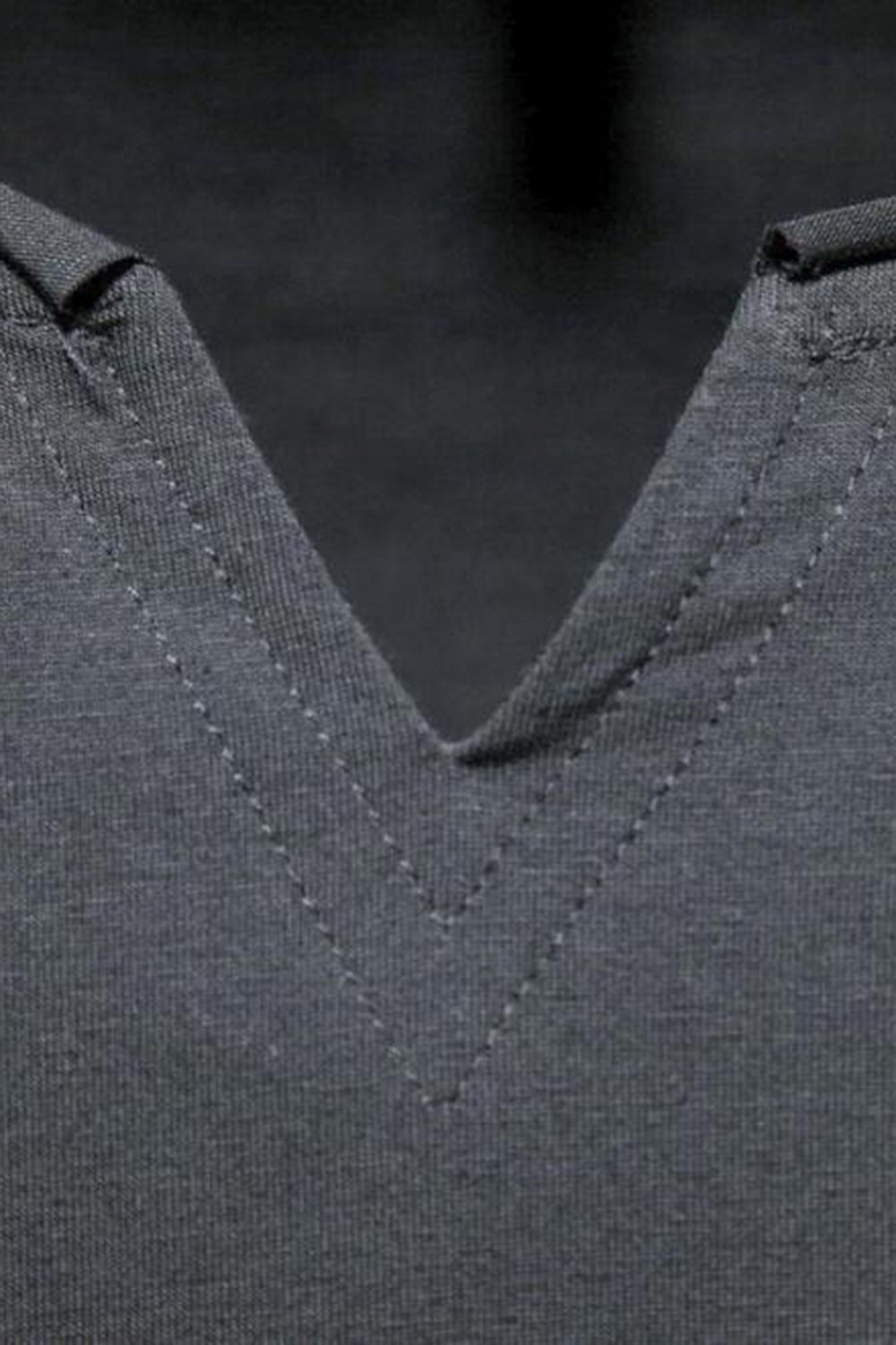 Camiseta Negro Sin Mangas Cuello en V