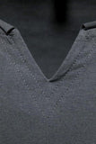 Camiseta Negro Sin Mangas Cuello en V