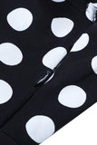 Fuera del Hombro Lunares 1950s Vestido
