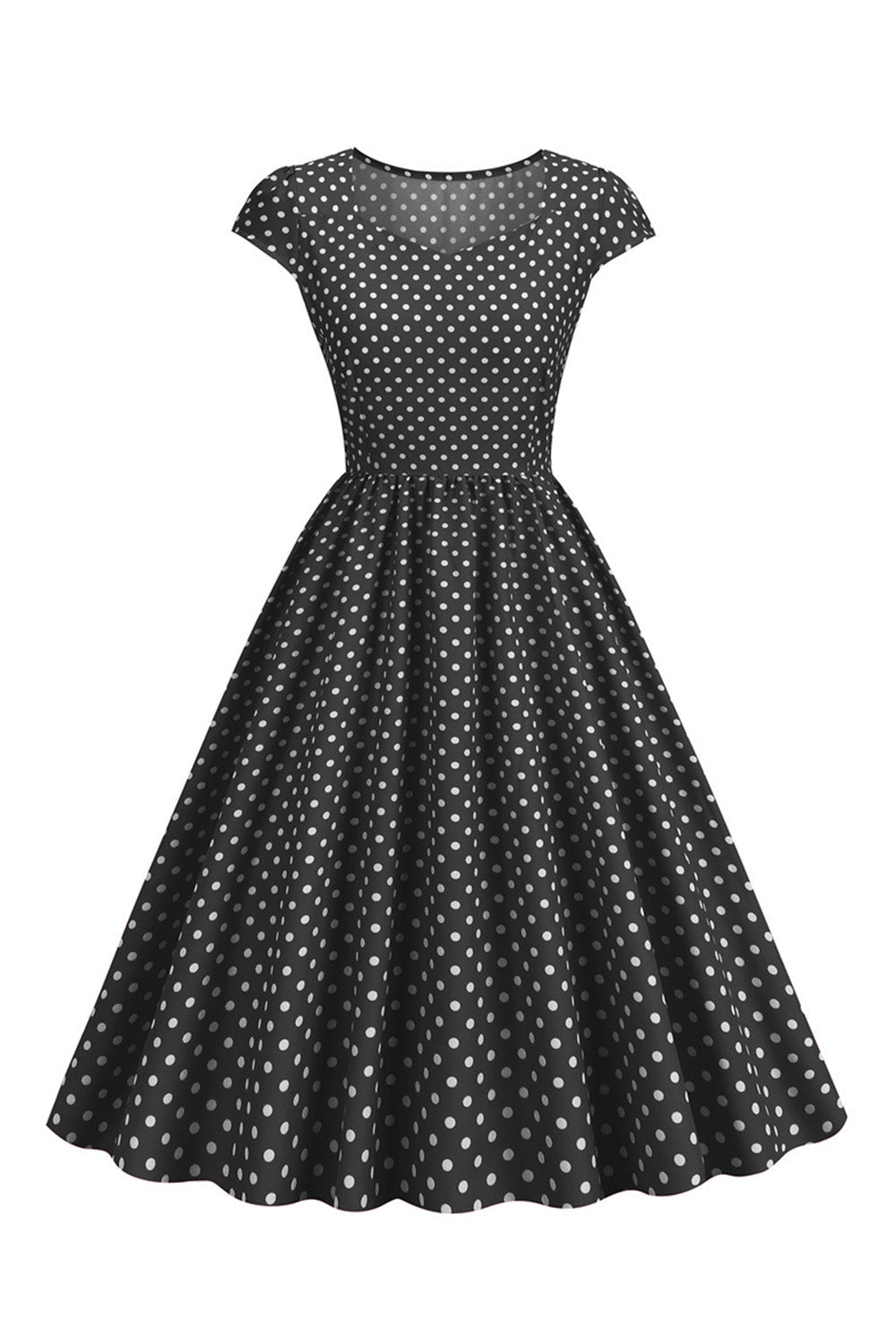 Lunares Vestido de la Década de 1950