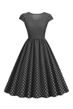 Lunares Vestido de la Década de 1950