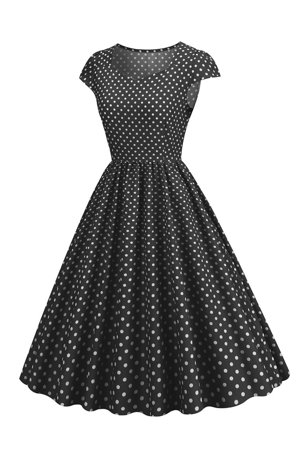 Lunares Vestido de la Década de 1950