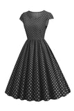 Lunares Vestido de la Década de 1950