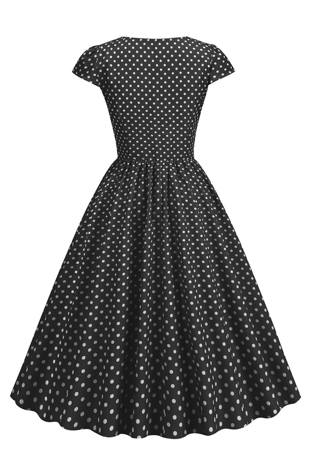 Lunares Vestido de la Década de 1950