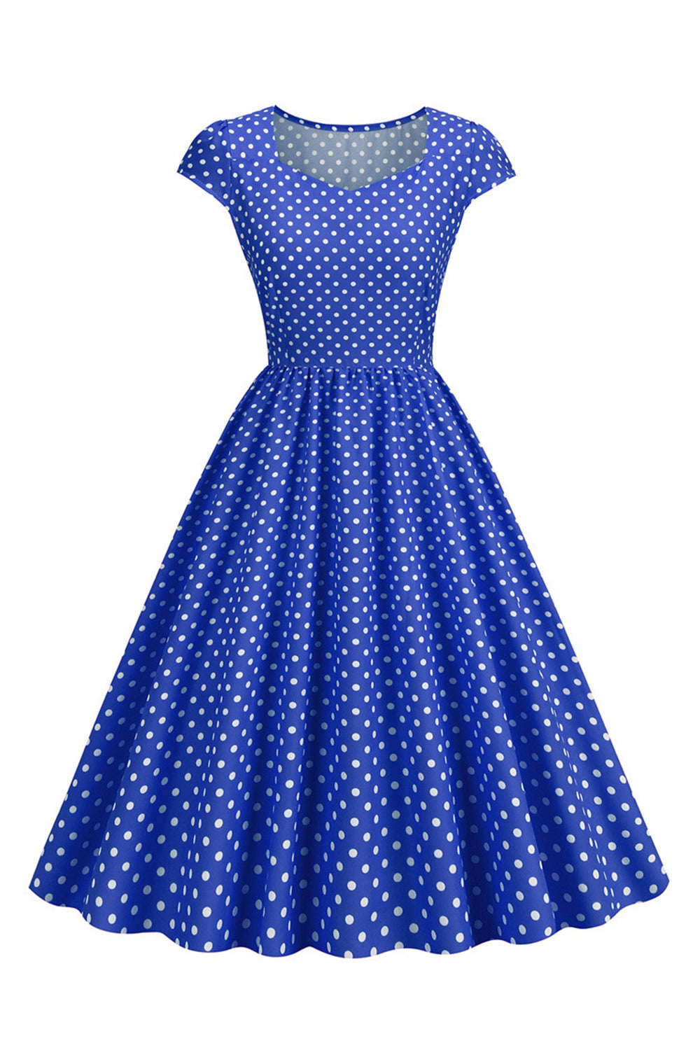 Lunares Vestido de la Década de 1950