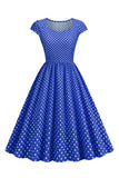 Lunares Vestido de la Década de 1950