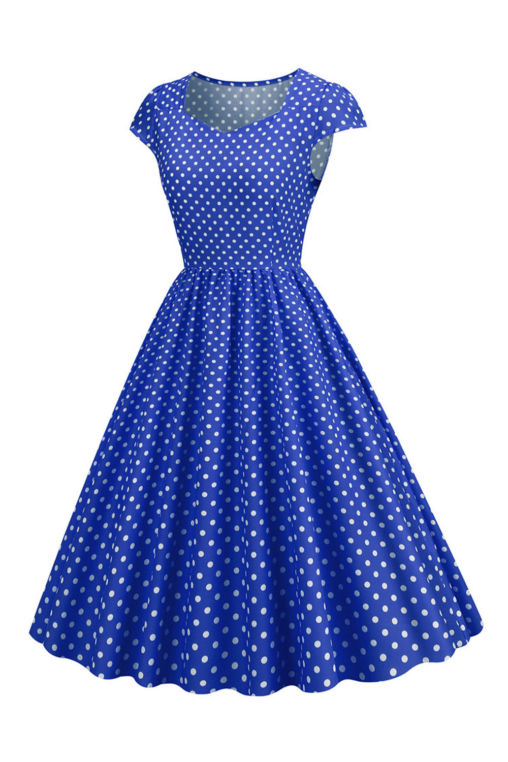 Lunares Vestido de la Década de 1950