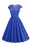 Lunares Vestido de la Década de 1950