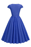 Lunares Vestido de la Década de 1950