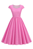 Lunares Vestido de la Década de 1950