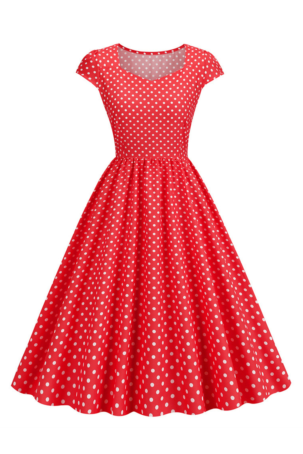 Lunares Vestido de la Década de 1950