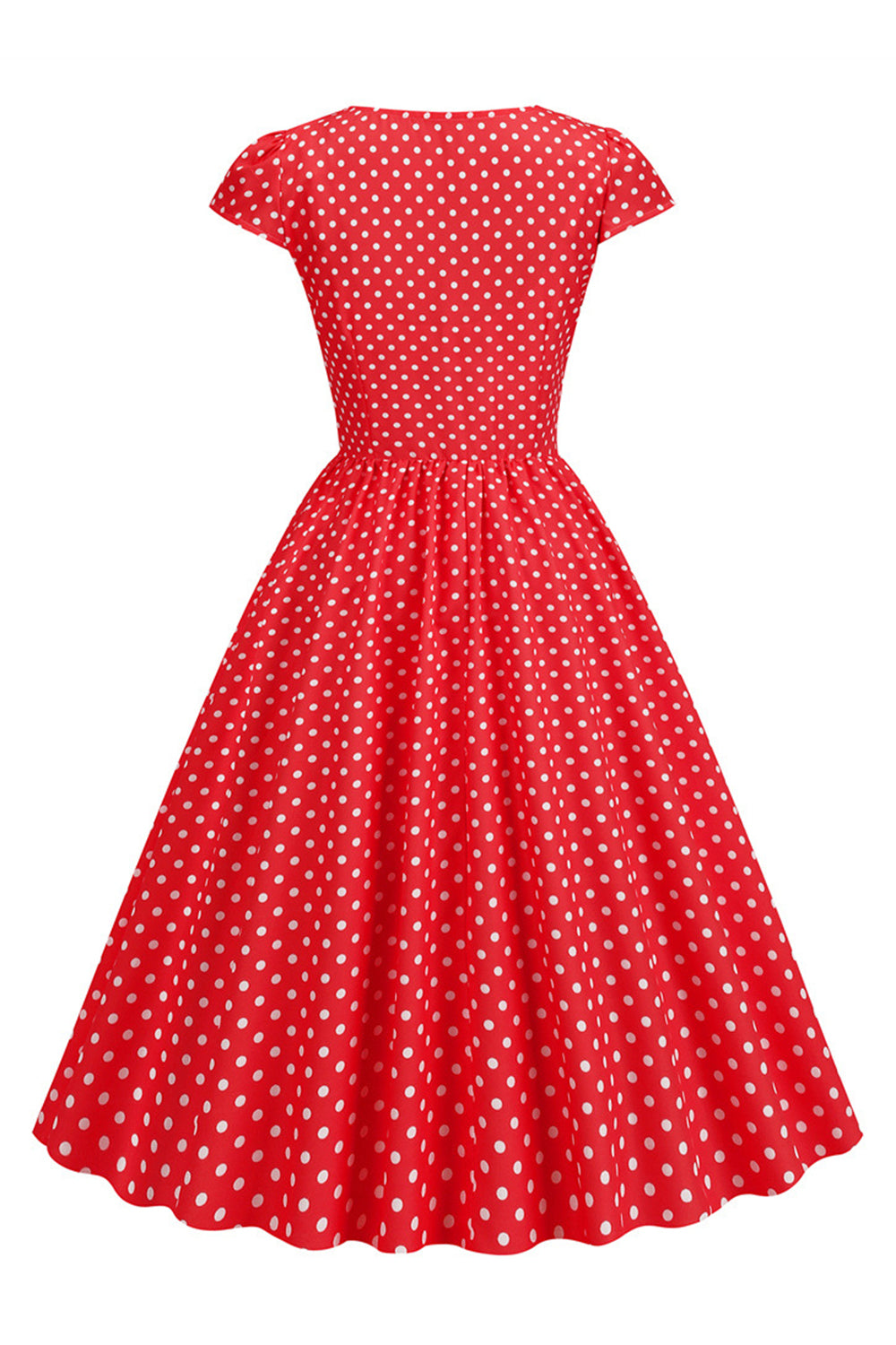 Lunares Vestido de la Década de 1950