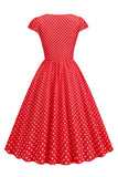 Lunares Vestido de la Década de 1950