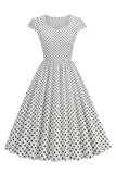Lunares Vestido de la Década de 1950