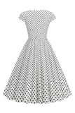 Lunares Vestido de la Década de 1950