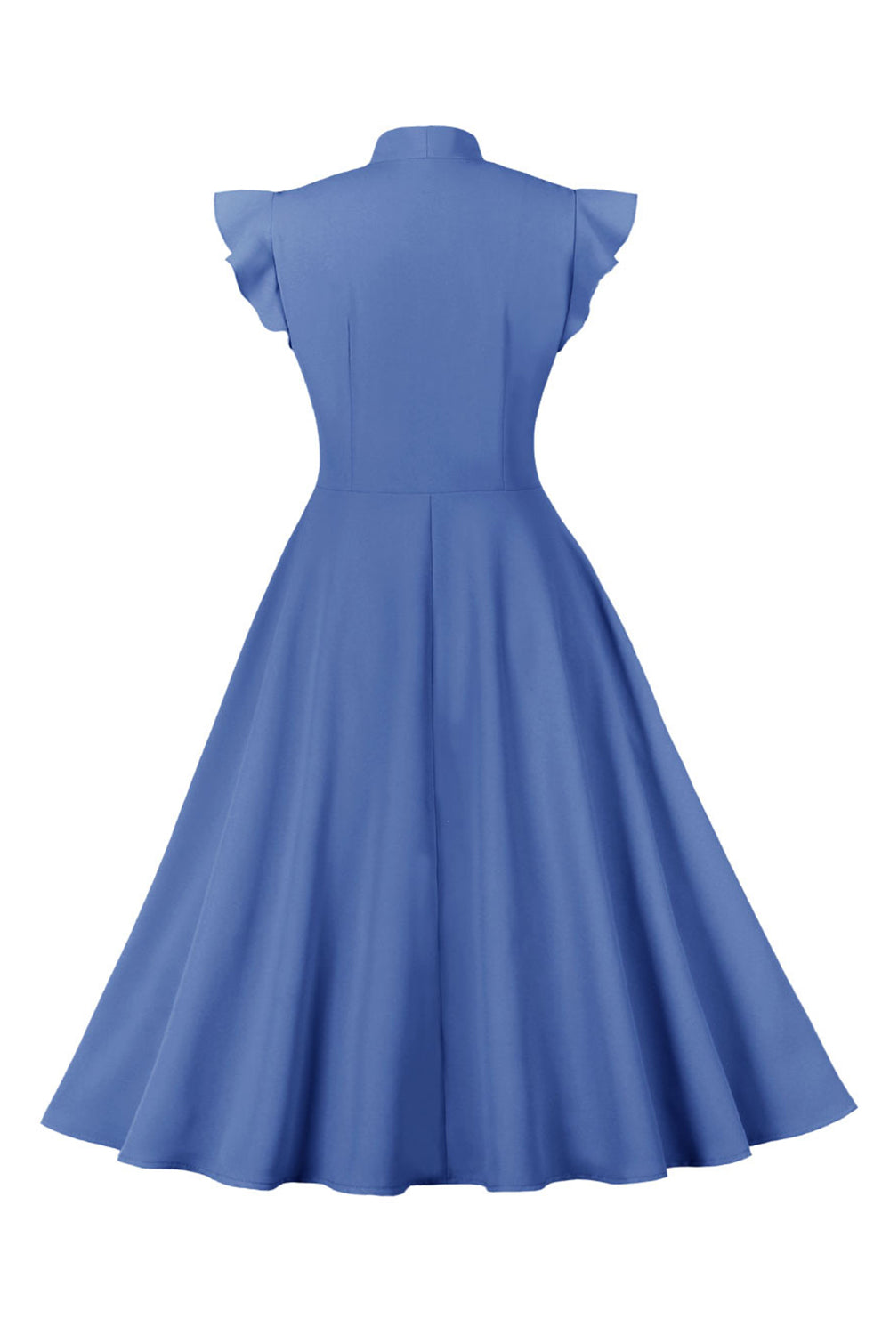 Amarillo 1950s Vestido Con lazo