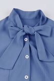 Amarillo 1950s Vestido Con lazo