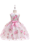 Lindo vestido rosa sin mangas para niñas