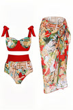 Bañador Estampado Dos Piezas