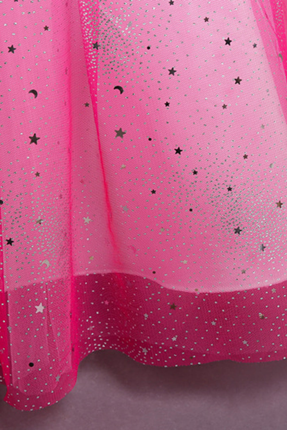 Vestido largo de niña sin mangas púrpura sin mangas