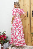 Vestido Casual de Verano Estampado Rojo