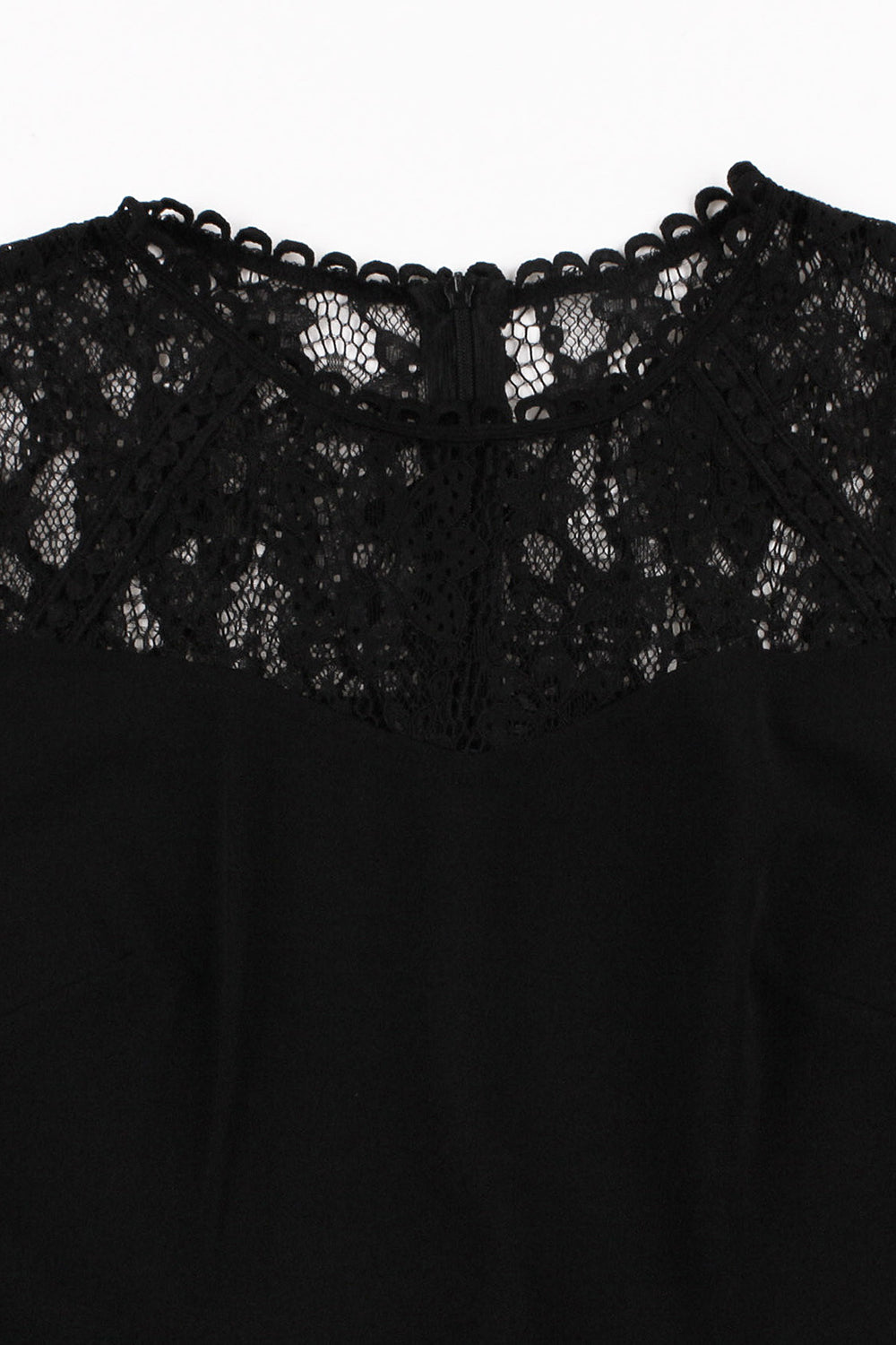 1950s Vestido Negro con Encaje