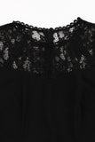 1950s Vestido Negro con Encaje