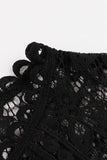 1950s Vestido Negro con Encaje