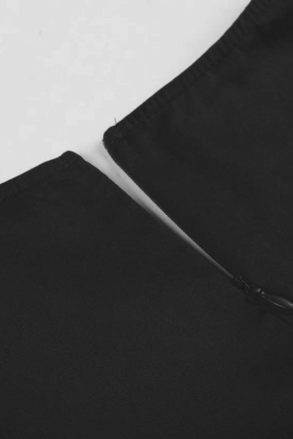 1950s Vestido Negro A Cuadros