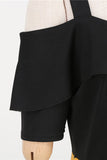 Negro Fuera del Hombro Luanres 1950s Vestido