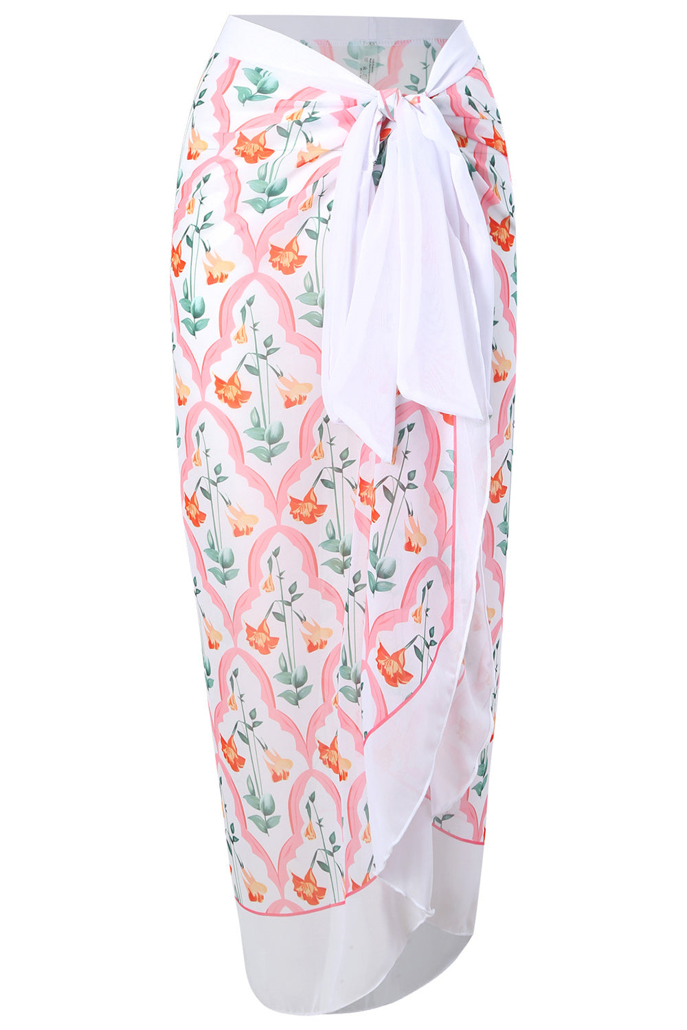 Una Pieza Halter Con Falda de Playa