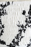 Halter Estampado Vestido de la década de 1950 Con Botón Blanco