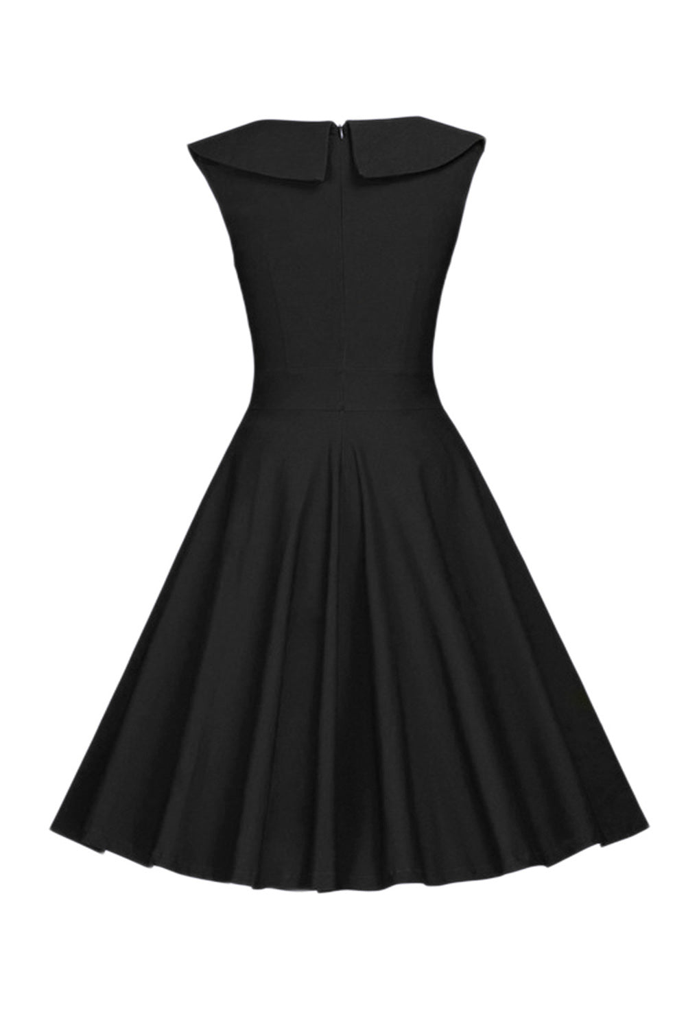 Lunares Rojo 1950s Vestido Con Botón