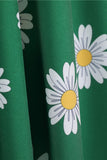 Vestido de 1950 Amarillo Estamapdo Sin Mangas