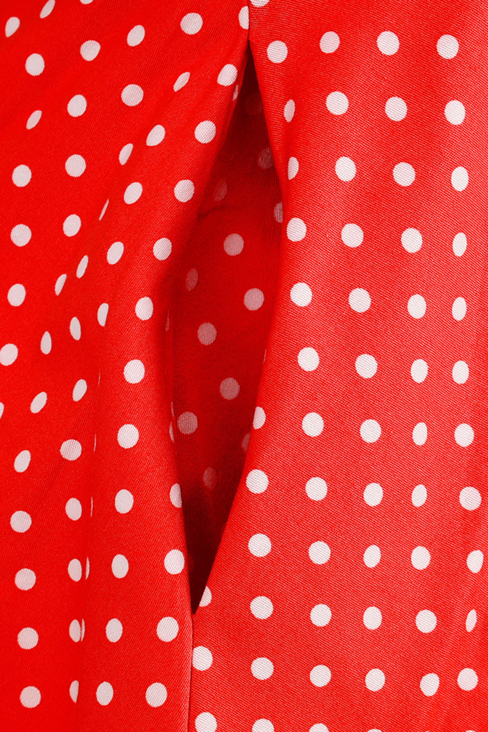 Halter Rojo Lunares 1950s Vestido