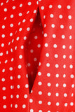 Halter Rojo Lunares 1950s Vestido