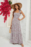 Vestido de Verano Cuello Cuadrado Caqui