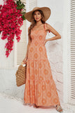 Vestido de Verano Cuello Cuadrado Caqui