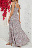Vestido de Verano Cuello Cuadrado Caqui