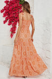 Vestido de Verano Cuello Cuadrado Caqui