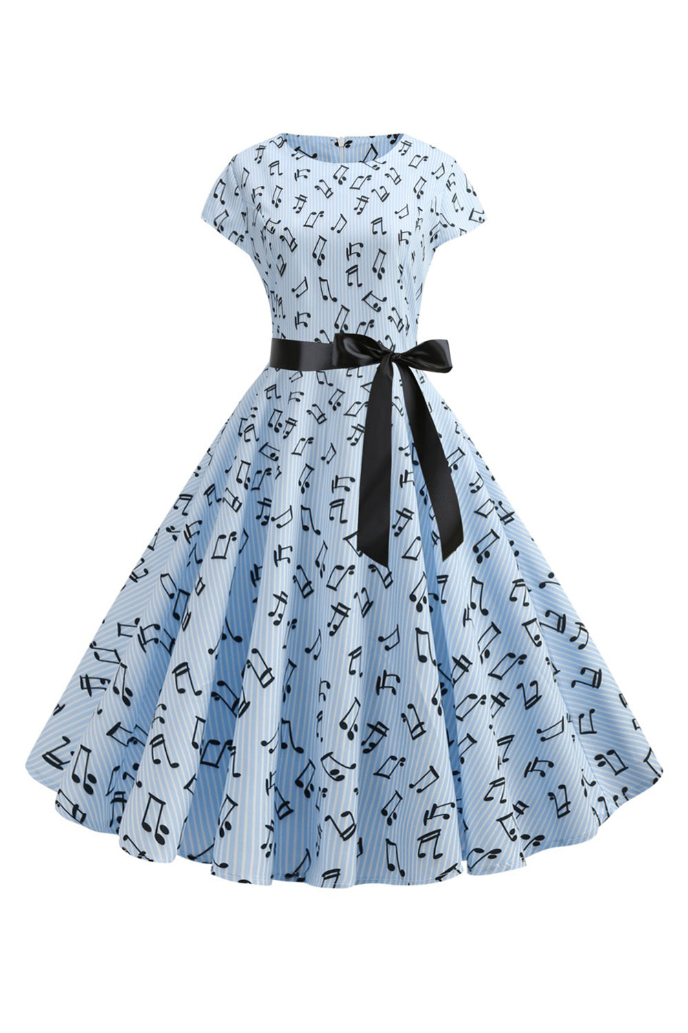 Una línea impresa Swing 1950s Vestidos
