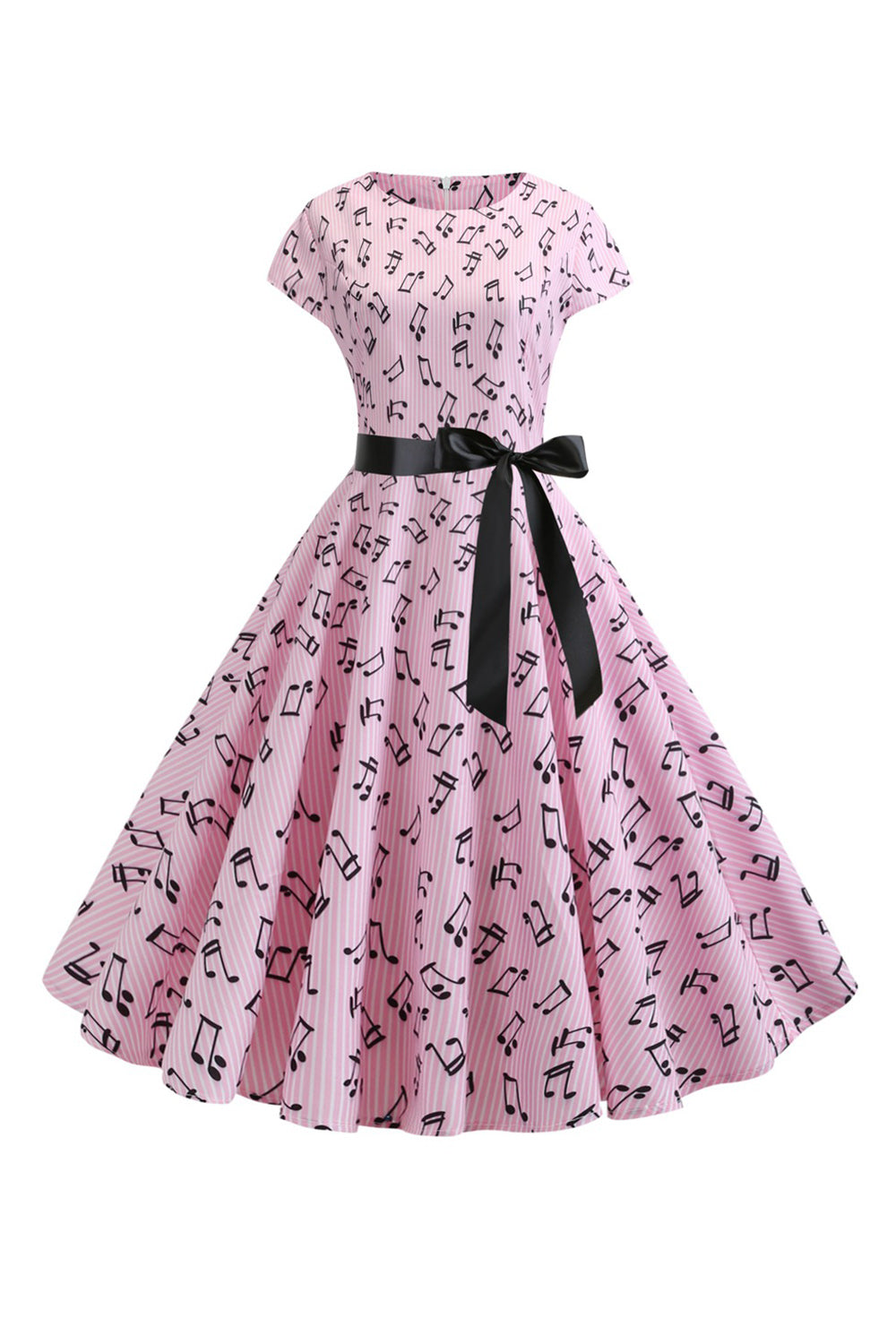 Una línea impresa Swing 1950s Vestidos