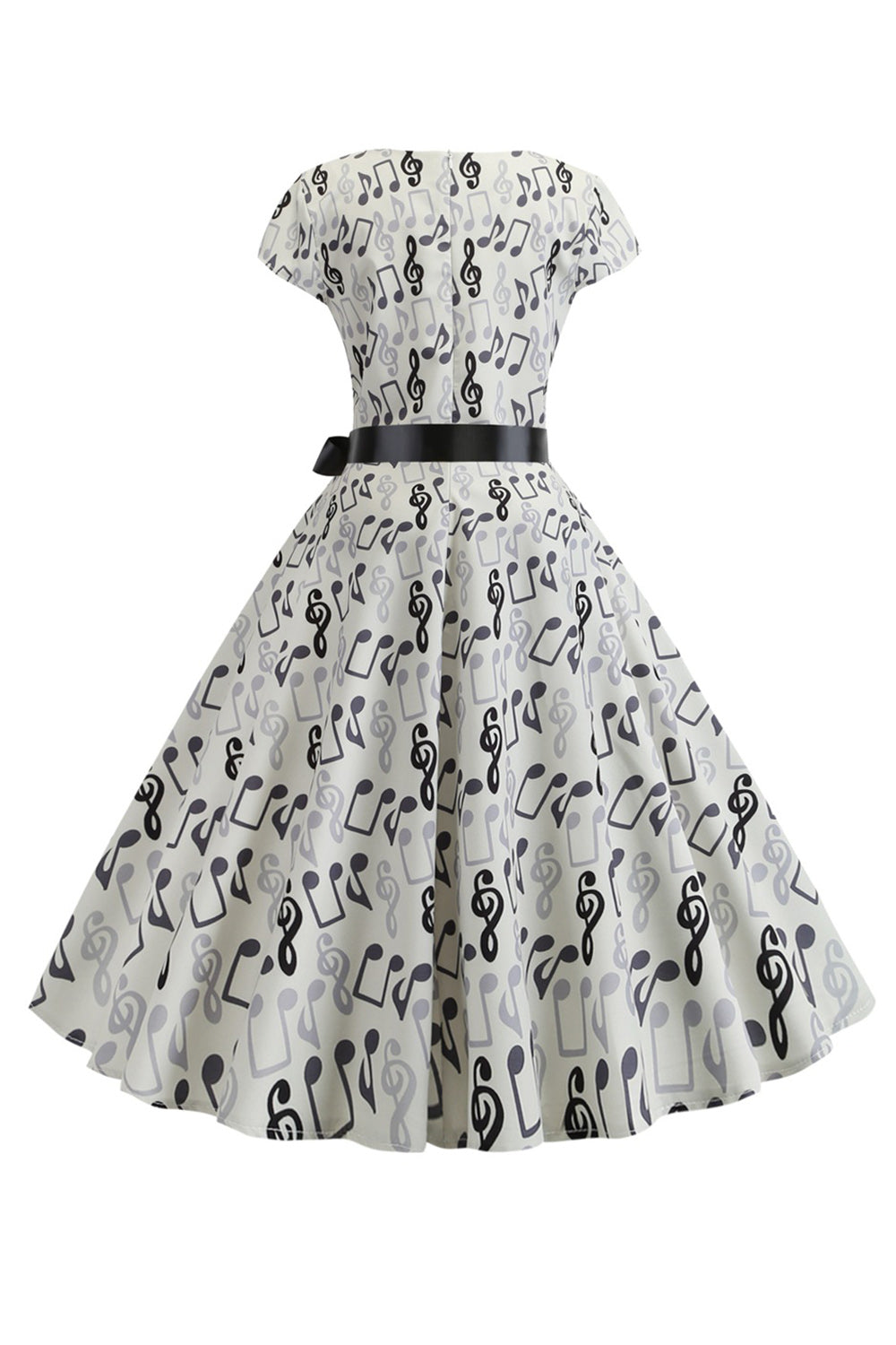 Una línea impresa Swing 1950s Vestidos