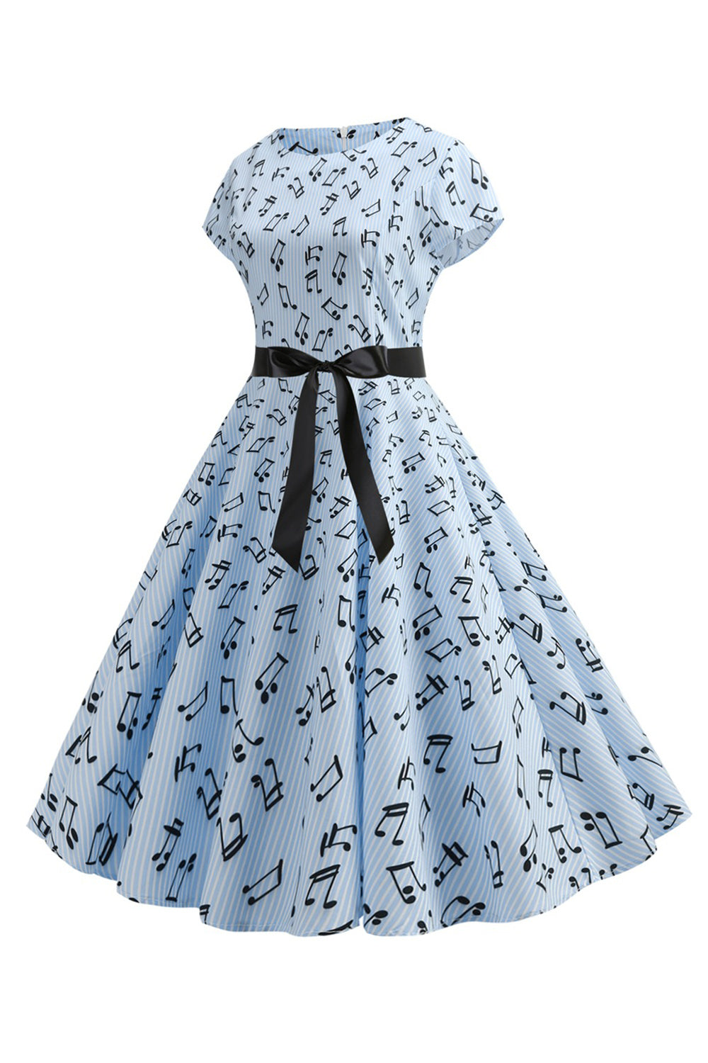 Una línea impresa Swing 1950s Vestidos