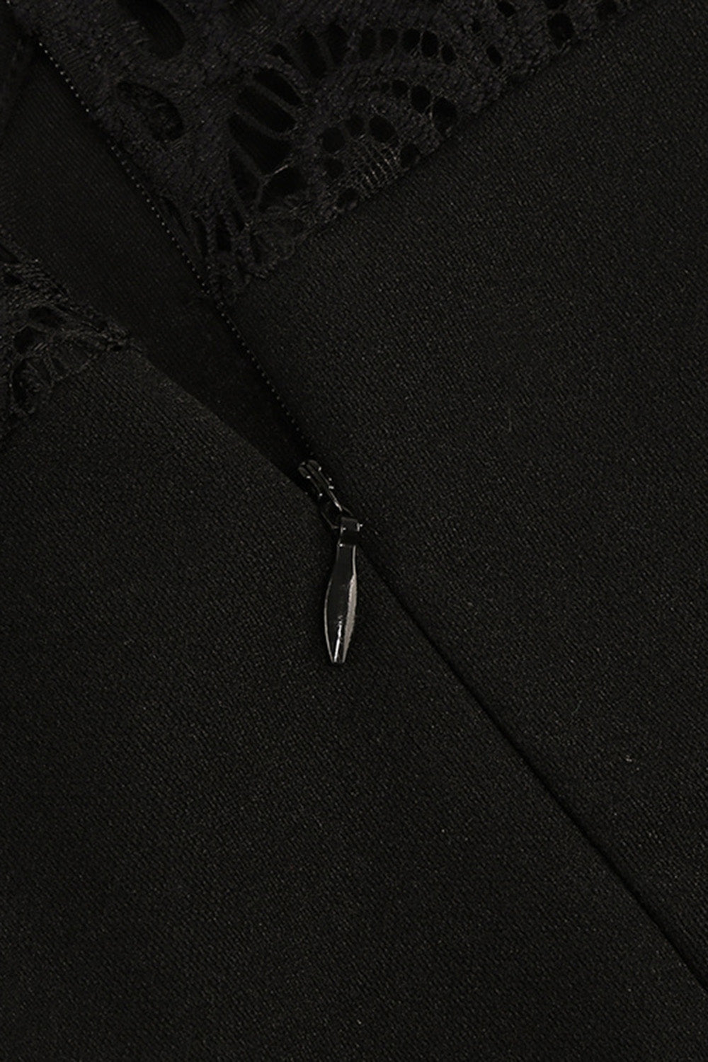 Mangas largas negras encaje vestido vintage