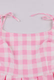 Pink Pin Up Vestido vintage de la década de 1950
