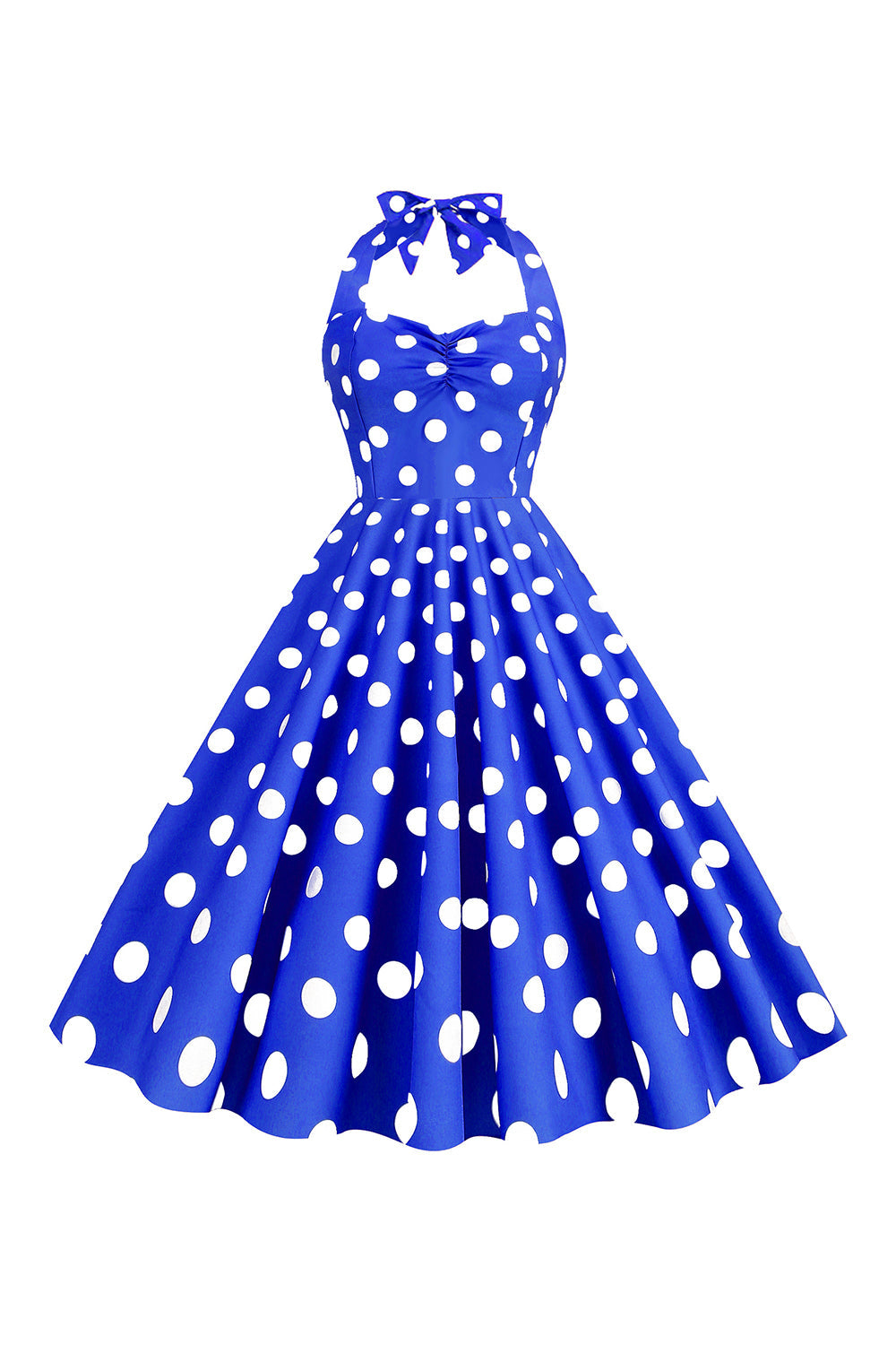 Pink Polka Dots Pin Up Vestido vintage de la década de 1950