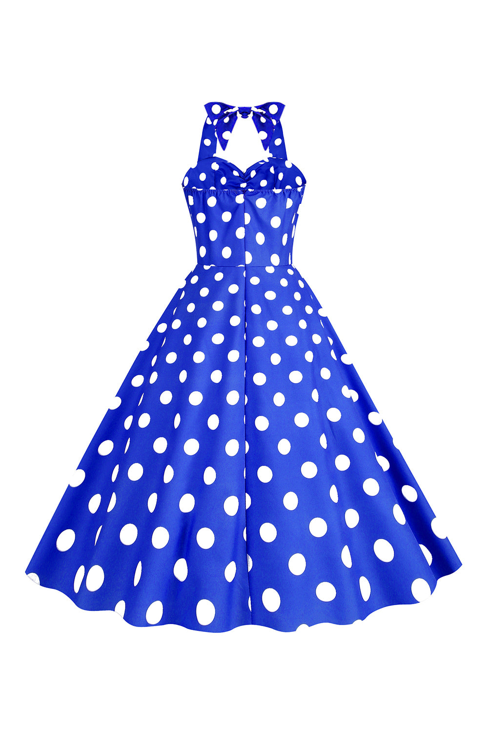Pink Polka Dots Pin Up Vestido vintage de la década de 1950