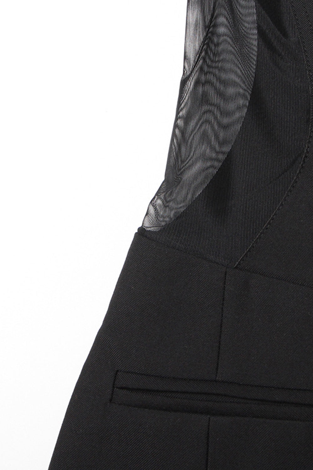 Corsé negro chal solapa mujer blazer